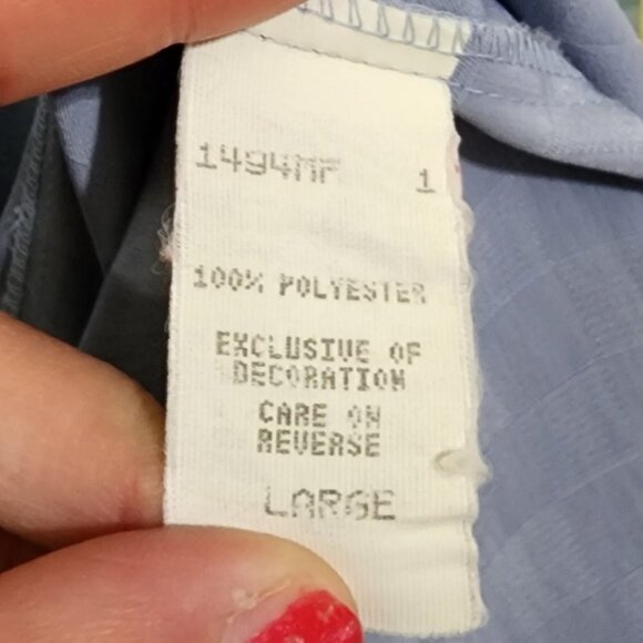 Vintage Maidenform Checkered Pastel Blue & Green Lingerie Silky Robe Size Large - Picture 11 of 13